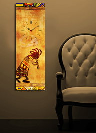 Wallity 3090CS-35 Reloj de Pared de Lienzo Decorativo Multicolor
